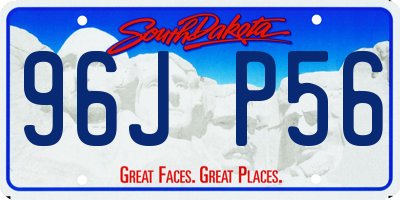 SD license plate 96JP56