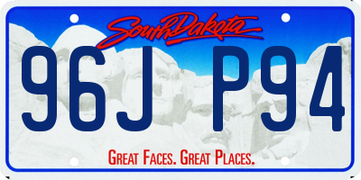 SD license plate 96JP94