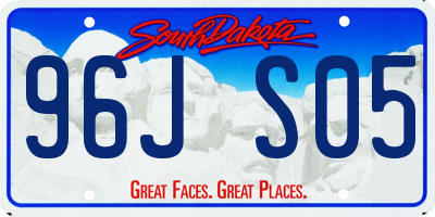 SD license plate 96JS05