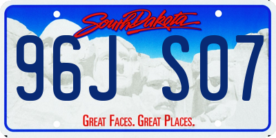 SD license plate 96JS07