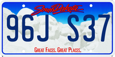 SD license plate 96JS37