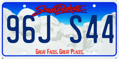 SD license plate 96JS44