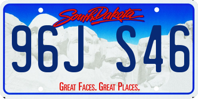 SD license plate 96JS46