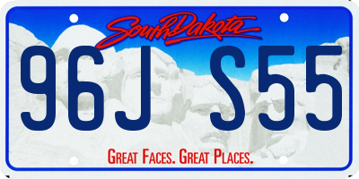 SD license plate 96JS55