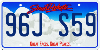 SD license plate 96JS59