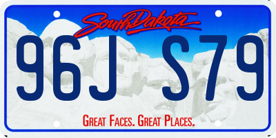 SD license plate 96JS79