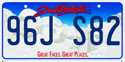SD license plate 96JS82
