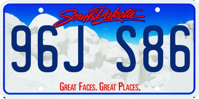 SD license plate 96JS86