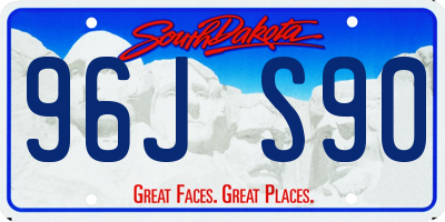 SD license plate 96JS90
