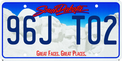 SD license plate 96JT02