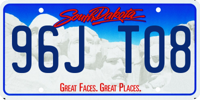 SD license plate 96JT08