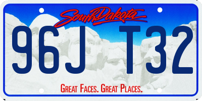 SD license plate 96JT32