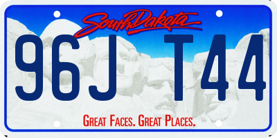 SD license plate 96JT44