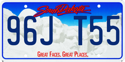 SD license plate 96JT55