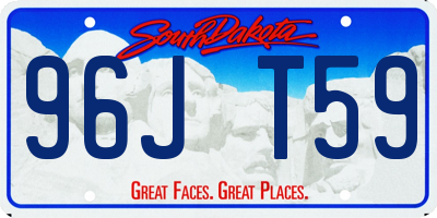 SD license plate 96JT59