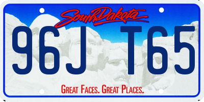 SD license plate 96JT65