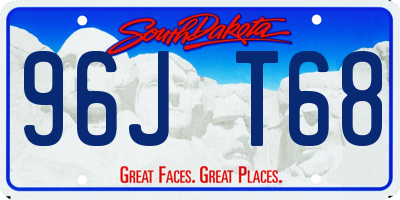 SD license plate 96JT68