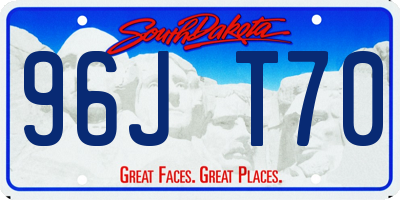 SD license plate 96JT70