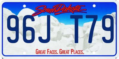 SD license plate 96JT79