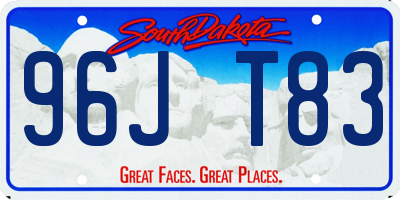 SD license plate 96JT83