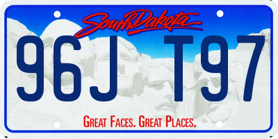 SD license plate 96JT97