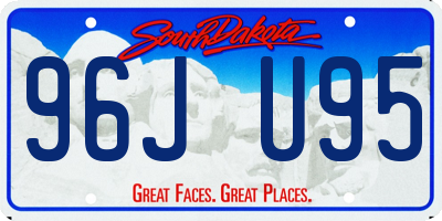 SD license plate 96JU95