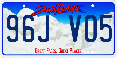 SD license plate 96JV05