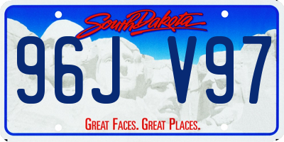 SD license plate 96JV97