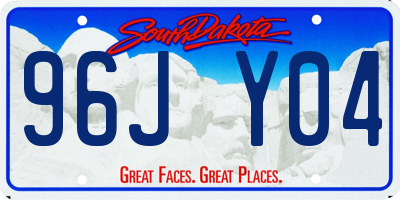 SD license plate 96JY04