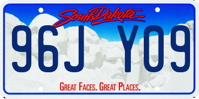 SD license plate 96JY09