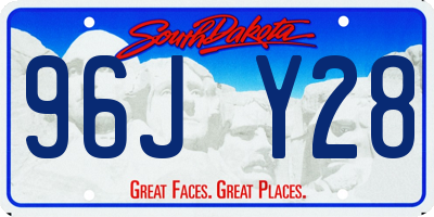 SD license plate 96JY28