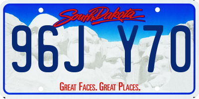 SD license plate 96JY70