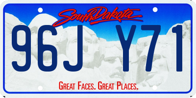 SD license plate 96JY71