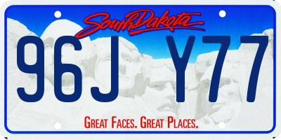 SD license plate 96JY77