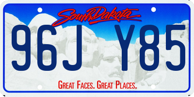 SD license plate 96JY85