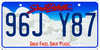 SD license plate 96JY87