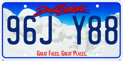 SD license plate 96JY88