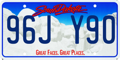 SD license plate 96JY90