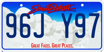 SD license plate 96JY97