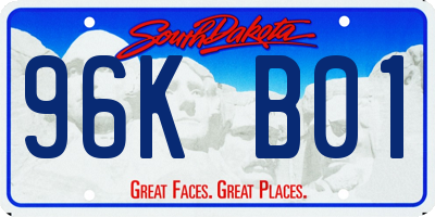 SD license plate 96KB01