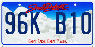 SD license plate 96KB10