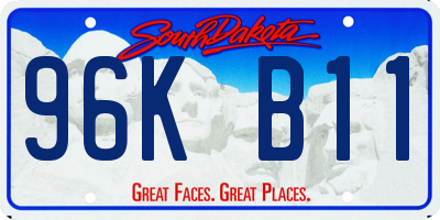 SD license plate 96KB11