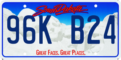 SD license plate 96KB24