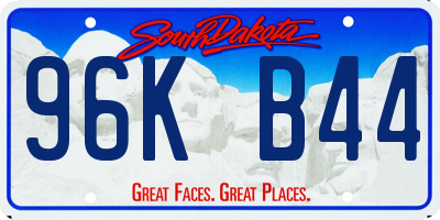 SD license plate 96KB44