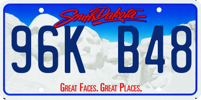 SD license plate 96KB48