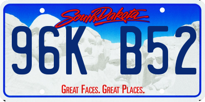 SD license plate 96KB52