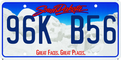 SD license plate 96KB56
