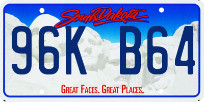 SD license plate 96KB64
