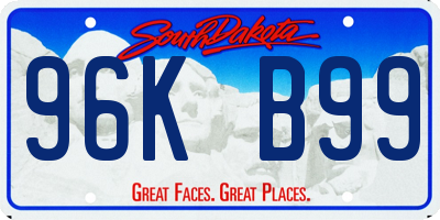 SD license plate 96KB99
