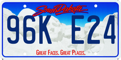 SD license plate 96KE24